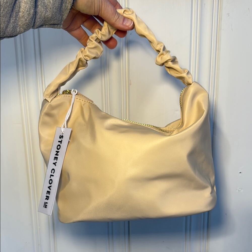 Stoney Clover Lane Destination London sand quilted handbag shoulder bag NWT
